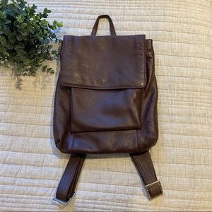 Latico Sabrina Slouchy Backpack in Maroon Leather